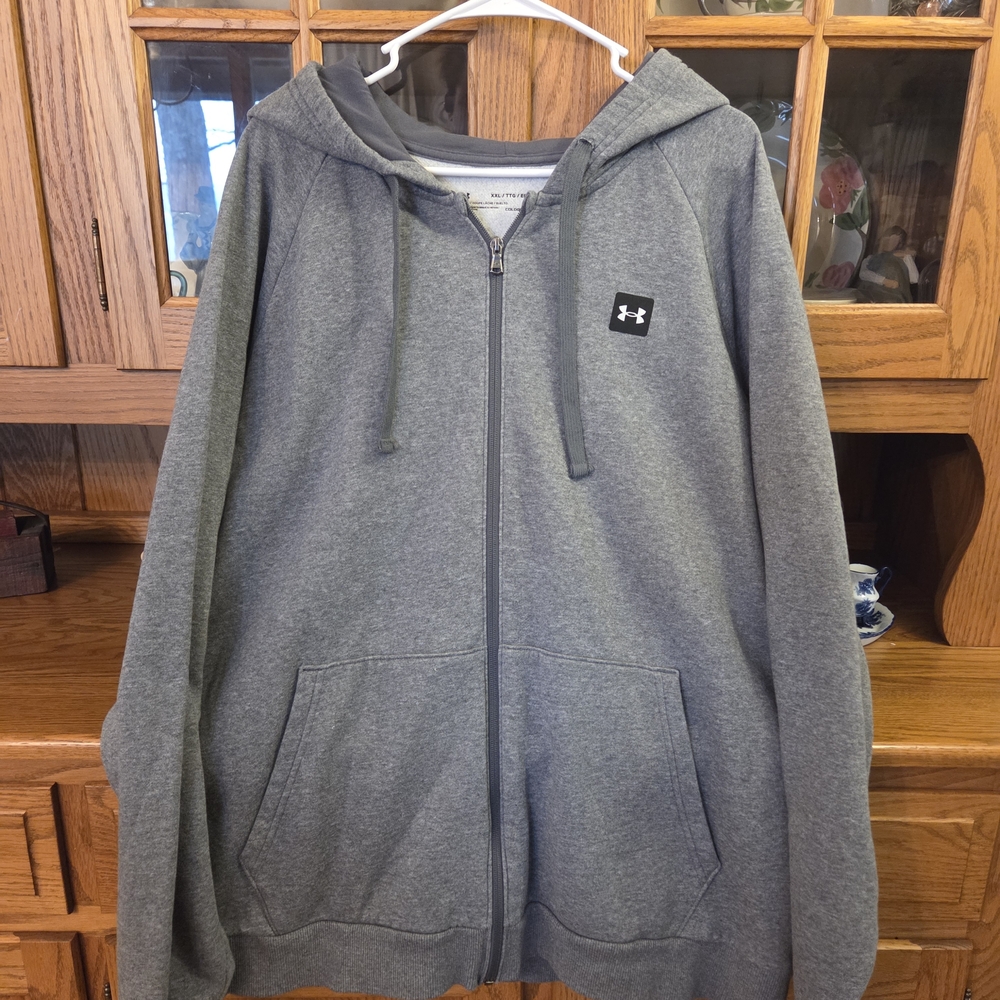 Under Armour Gray Zip-Up Hoodie
